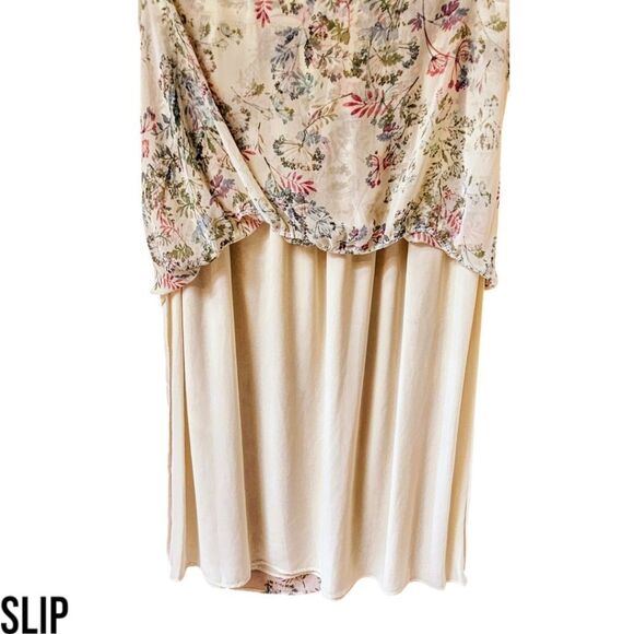 VINCE CAMUTO Plus Size Dandelion Floral Tiered Lined Maxi Skirt 1X - Picture 6 of 16